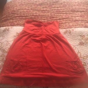 Abercrombie strapless dress with cutout back